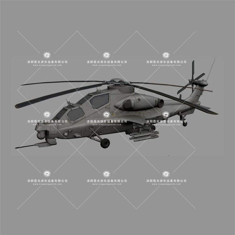武山武装直升机3D模型